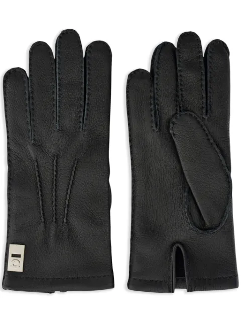 Ferragamo gloves in leather Black 781310
