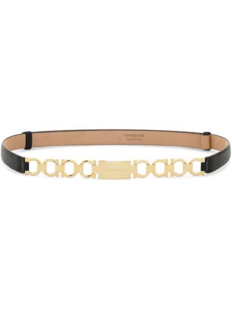 Ferragamo Gancini extendable bijoux belt Black 780514