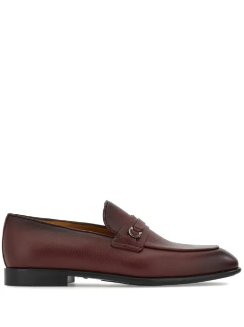 Ferragamo Gancini-plaque loafers Brown 781451