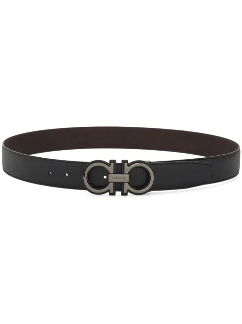 Ferragamo reversible and adjustable Gancini belt Red 780269