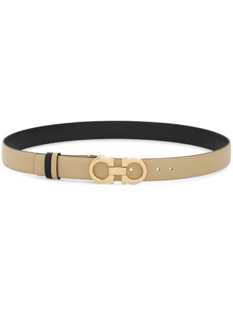 Ferragamo adjustable and reversible Gancini belt Grey 780373
