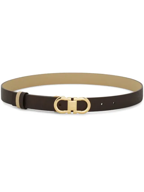 Ferragamo reversible and adjustable Gancini belt Brown 780408
