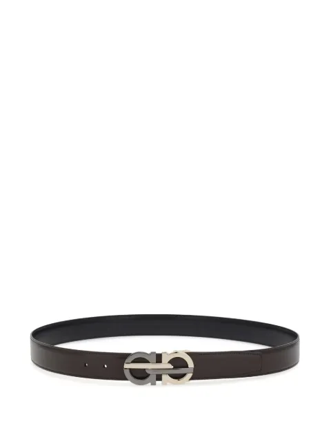 Ferragamo reversible and adjustable Gancini belt Brown 781071
