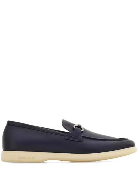 Ferragamo casual loafers with Gancini ornament Blue 778818