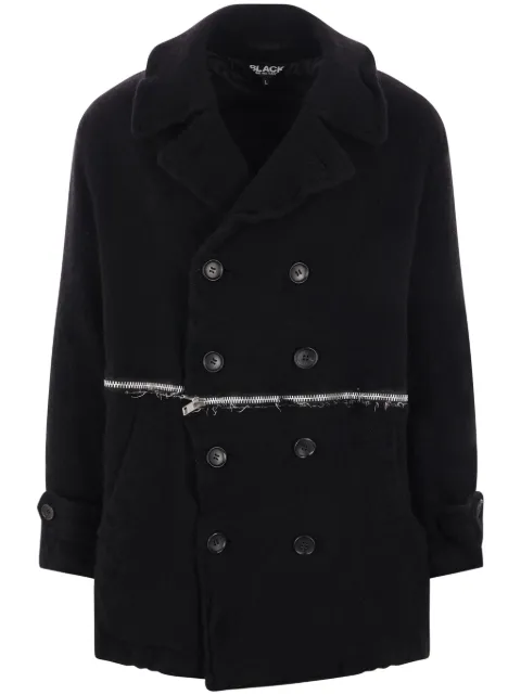 Black Comme Des Garçons wool coat Black 1NC001
