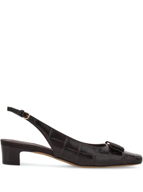 Ferragamo 30mm Vara pumps Brown 779859