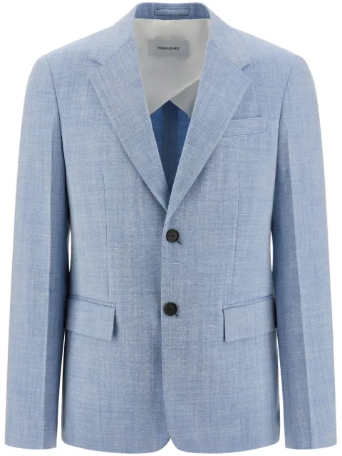 Ferragamo single-breasted blazer Blue 780859
