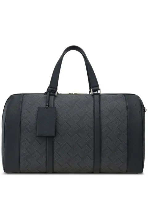 Ferragamo monogram-print duffle bag Grey 780847