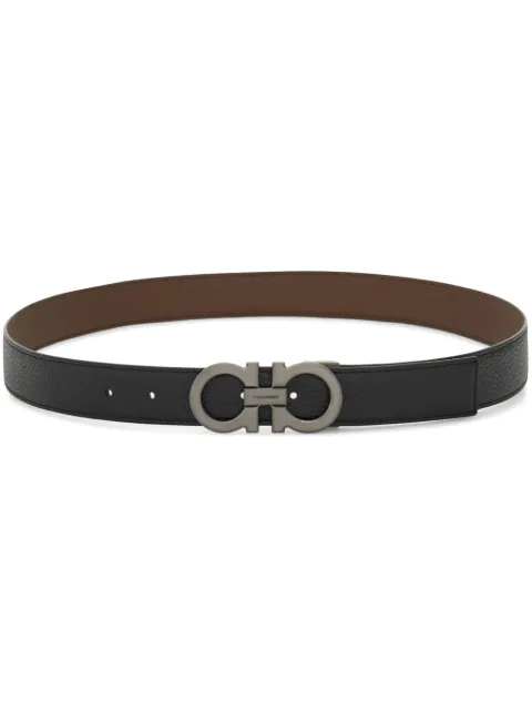 Ferragamo reversible and adjustable Gancini belt Brown 780486