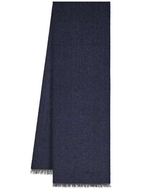 Ferragamo chevron scarf Blue 779255
