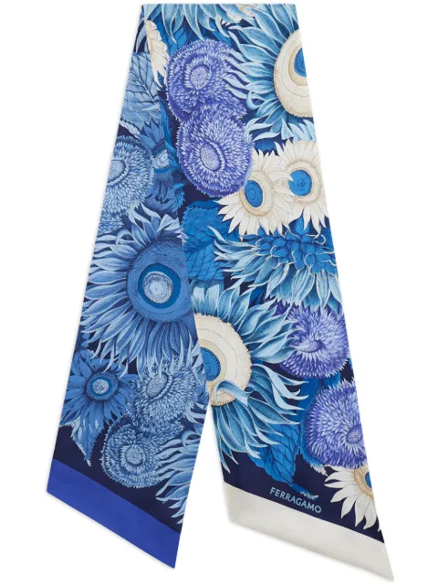 Ferragamo sunflower print bandeau Blue 780096