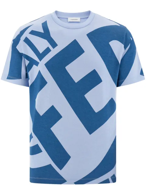 Ferragamo graphic print T-shirt Blue 781244