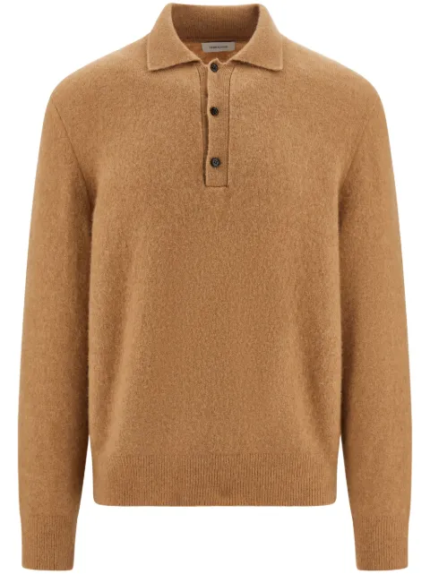Ferragamo knitted polo shirt Brown 781162