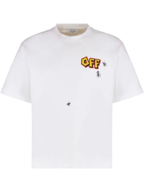 Off-White Arrow-print T-shirt White OMAA120S25JER0090115