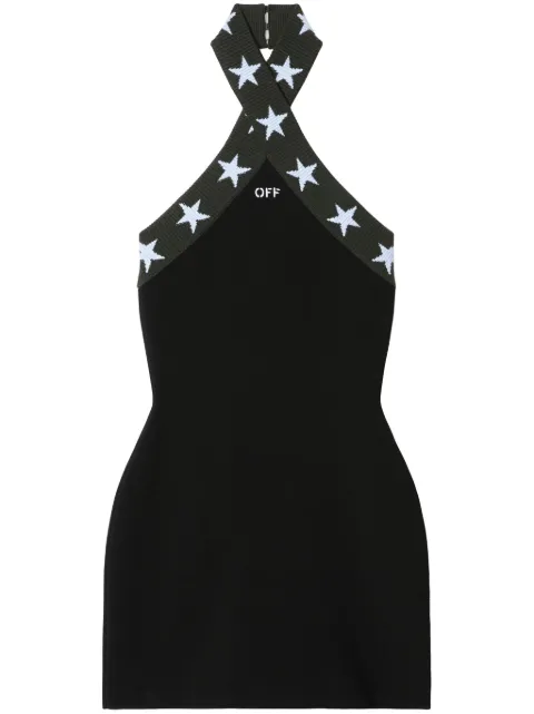 Off-White Star mini dress Black OWHI128S25KNI0011042