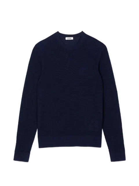 SANDRO textured knit sweater Blue SHPTR00627