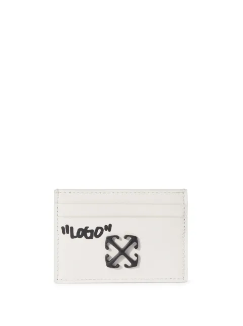 Off-White Jitney Quote card holder White OWND027C99LEA0020410
