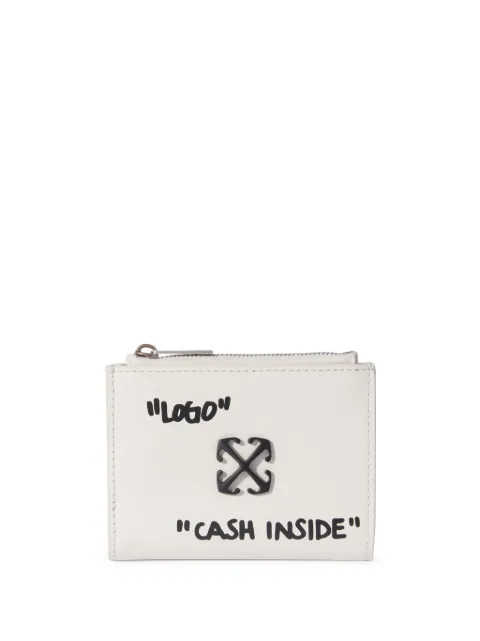 Off-White Jitney Quote wallet White OWNC072C99LEA0010410