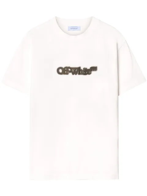 Off-White Spray Arrow T-shirt White OMAA027S25JER00B0110
