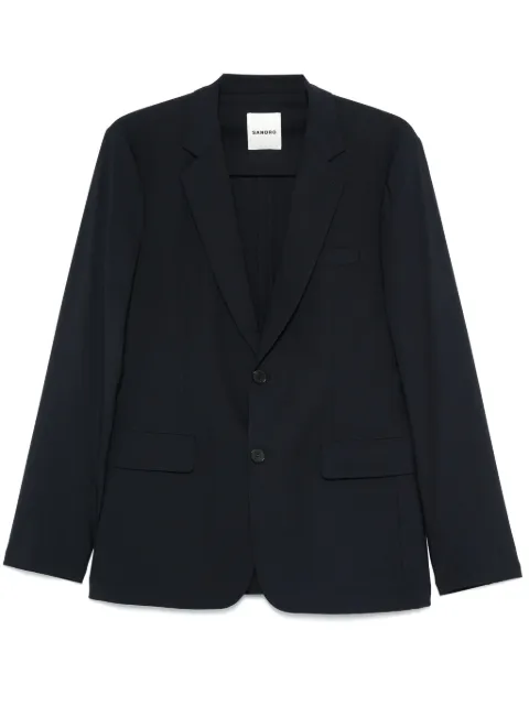 SANDRO wool suit jacket Blue SHPVE01105