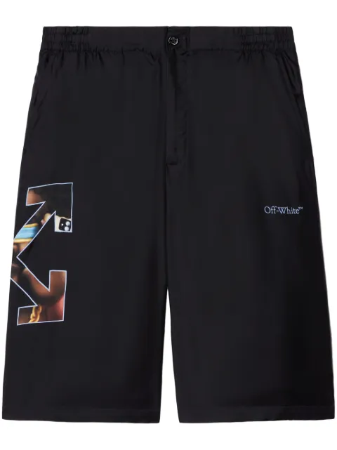 Off-White Barber Arrow shorts Black OMCB092S25FAB0051042