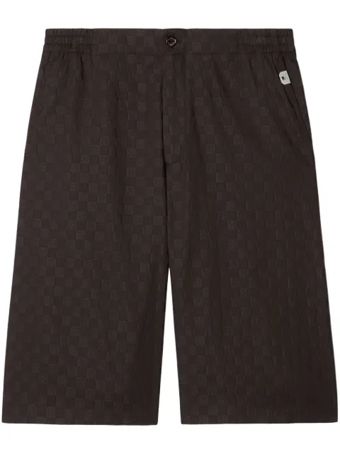 Off-White Damier shorts Brown OMCB092S25FAB0016G00