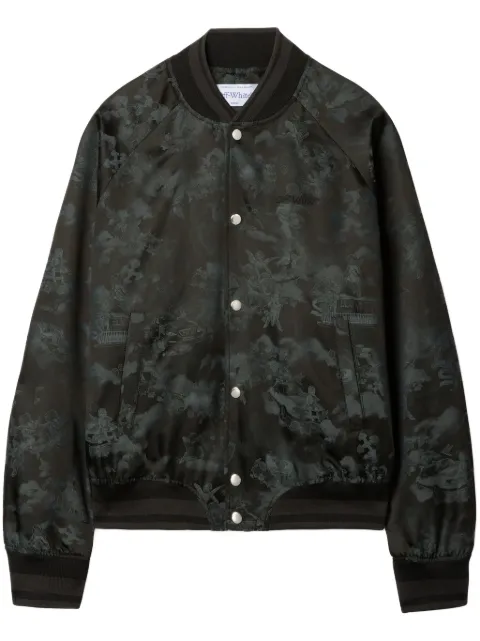 Off-White Fresco bomber jacket Black OMEH05AS25FAB0020210