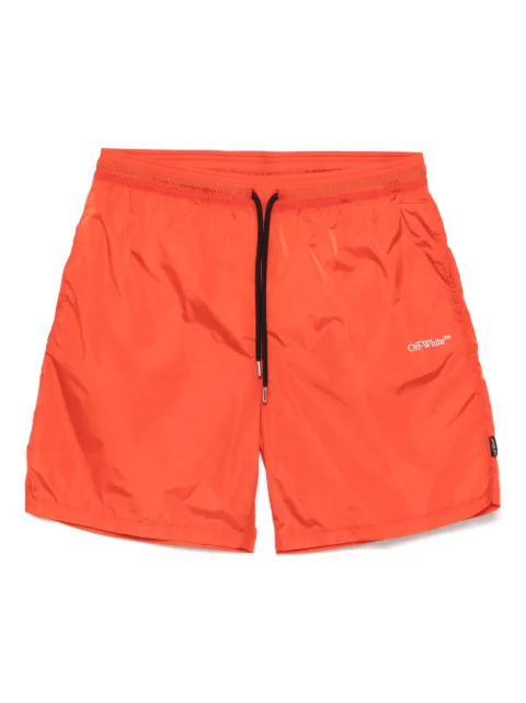 Off-White Arrows-motif swim shorts Orange OMFD013S25FAB0012001