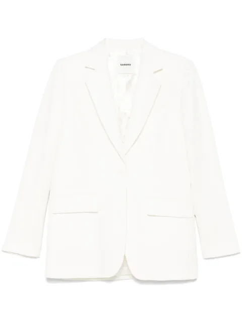 SANDRO sequin-embellished blazer Neutrals SFPVE01151
