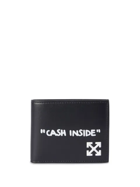 Off-White Jitney Quote bi-fold wallet Black OMNC098C99LEA0011001
