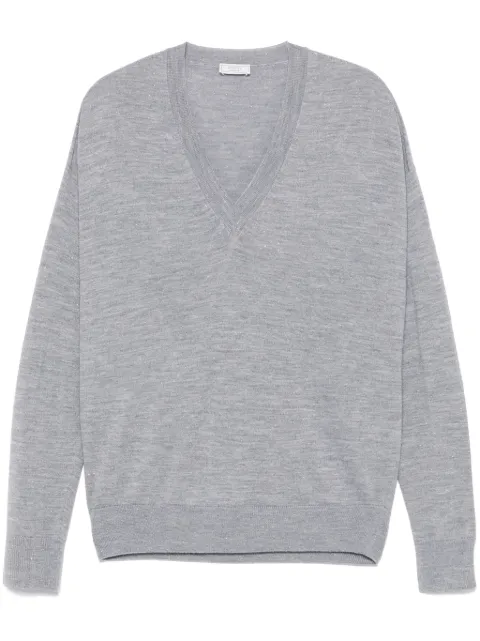 Peserico lurex-detail sweater Grey S99588F18K09771