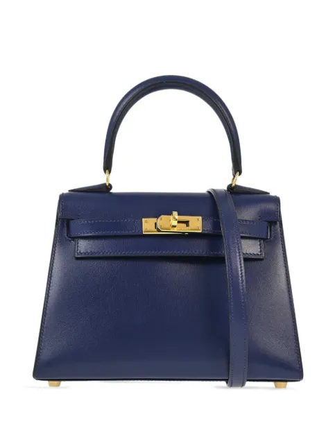 Hermès Pre-Owned 1996 Kelly 20 handbag Blue DIZN
