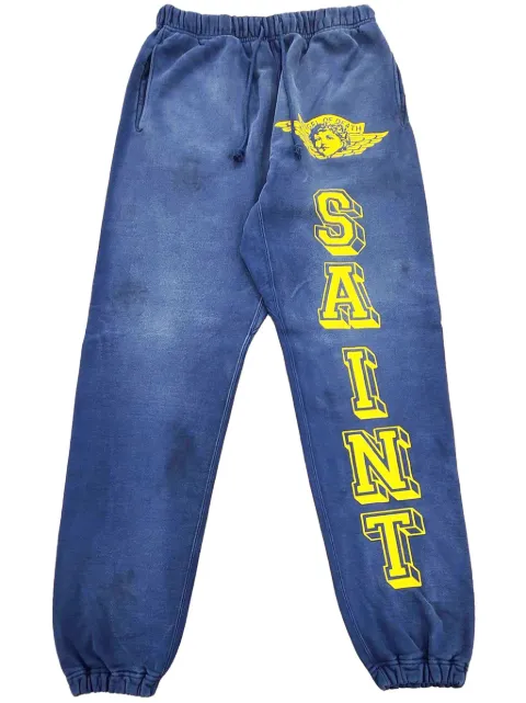 SAINT MXXXXXX Angel track pants Blue SMYS10000053