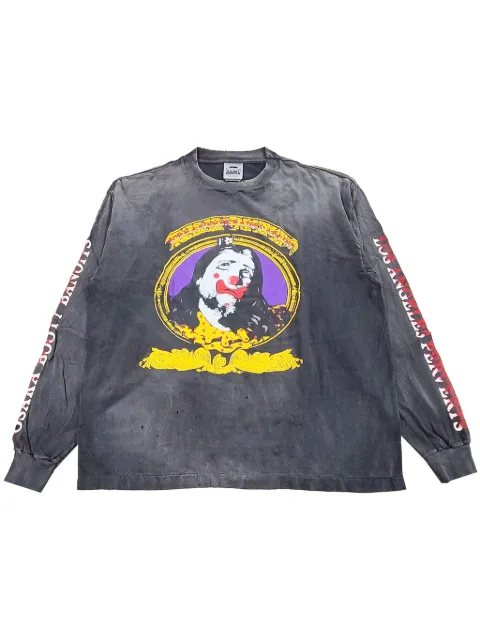 SAINT MXXXXXX graphic-print sweatshirt Black SMYS10000C40