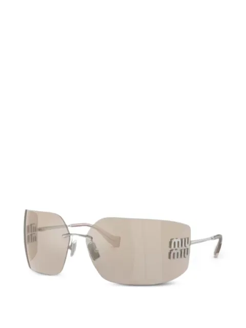 Miu Miu Eyewear logo-detail sunglasses Silver SMU54YC080M1BC