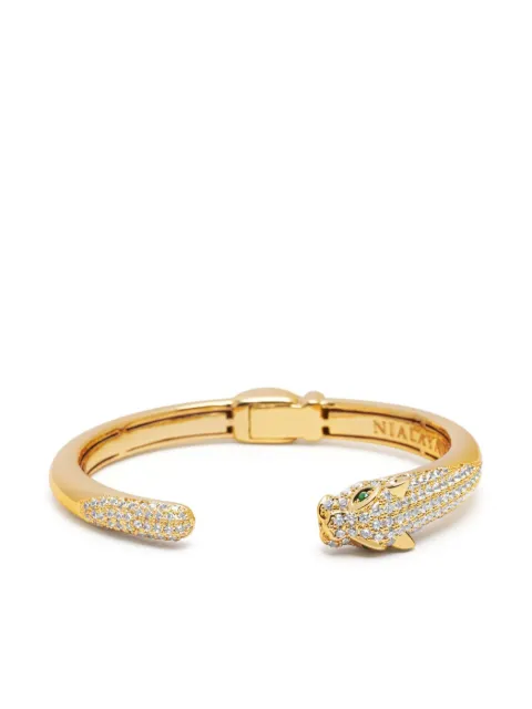 Nialaya Jewelry diamond gold-plated bracelet Gold WBANG095