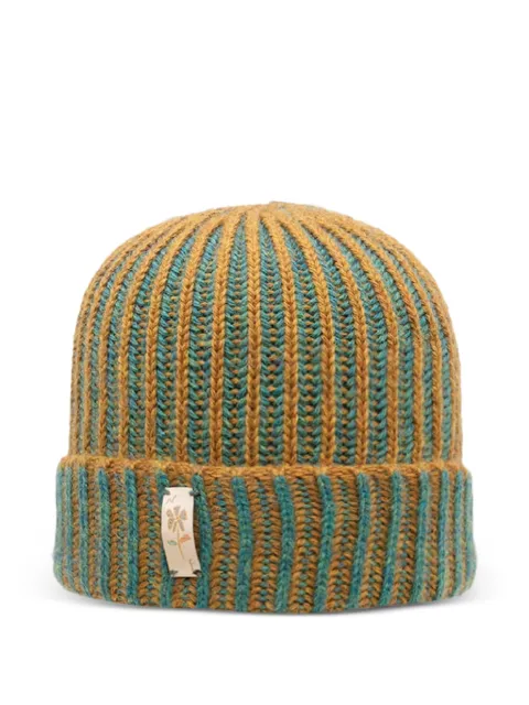 Nick Fouquet ribbed beanie hat Yellow H2423OLIVEOILPACIFICOCNBLUE
