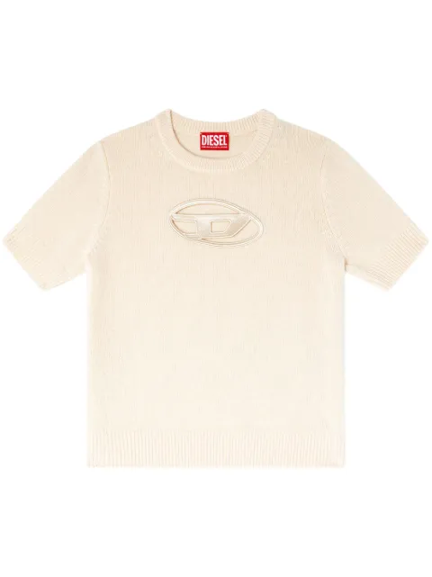 Diesel M-Argarin-SS knitted top Neutrals A175040KCAE