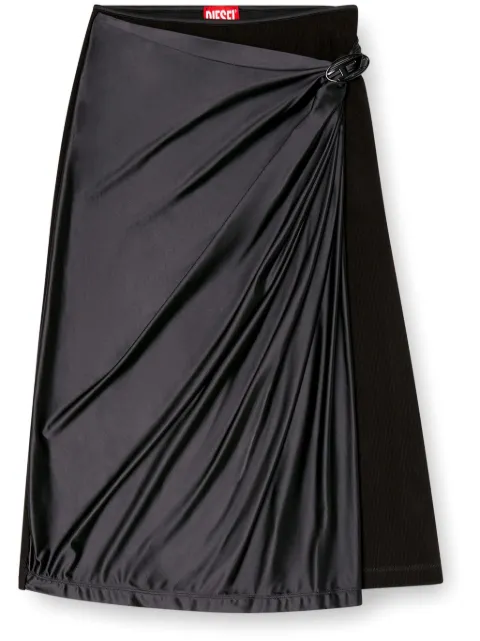Diesel O-Silv midi skirt Black A162030PKAT