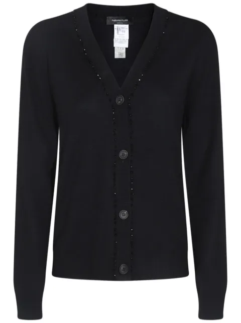 Fabiana Filippi Platinum cardigan Black MAD224F532L066