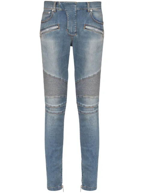 Balmain biker jeans Blue EH1MG115DF44
