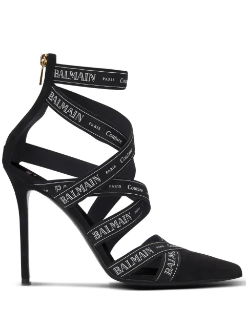 Balmain Couture Ribbon pumps Black EN1UH092TKWB