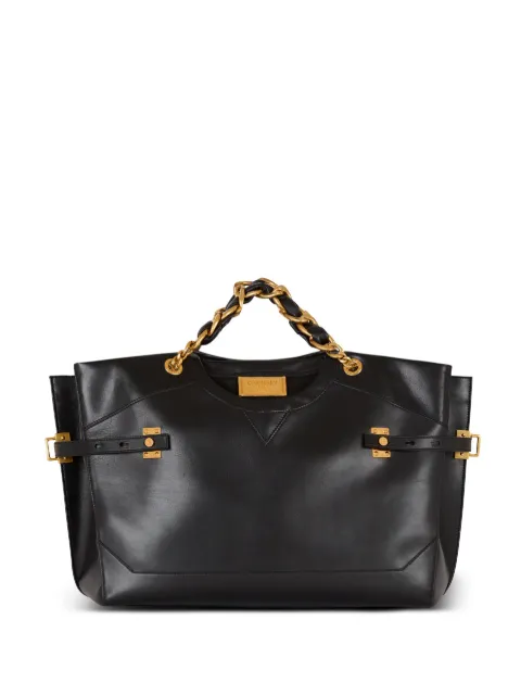 Balmain logo-plaque tote bag Black EN1FF967LVGU
