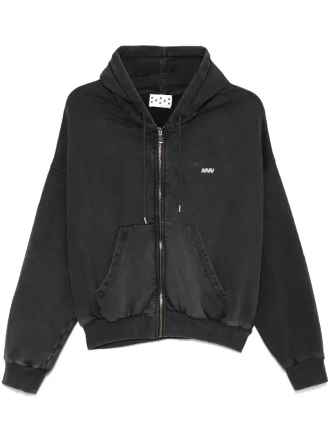 AVAVAV drop-shoulder hoodie Black F24N0403