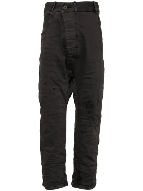 Boris Bidjan Saberi acid-resin-dyed body moulded jeans Grey P15BFF1603K