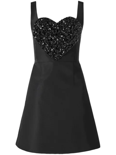 Carolina Herrera bead-embellished mini dress Black C2511E516SFA