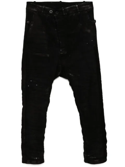 Boris Bidjan Saberi moulded drop-crotch jeans Black P23DF1603K