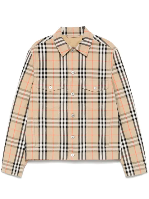 Burberry checked jacket Neutrals 8097582