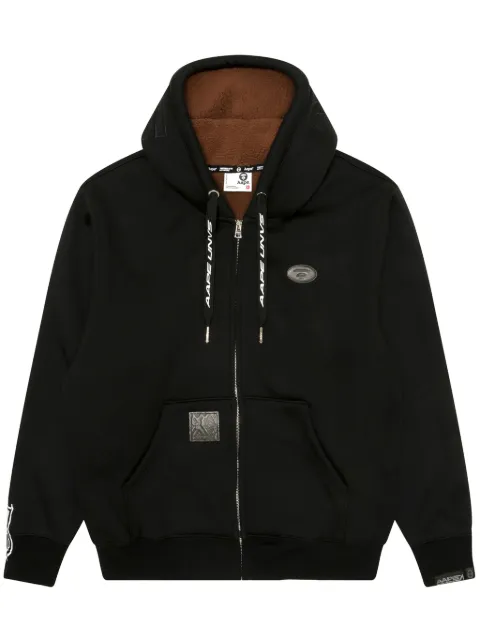 AAPE BY *A BATHING APE® zip-up hoodie Black ASWB346XXN