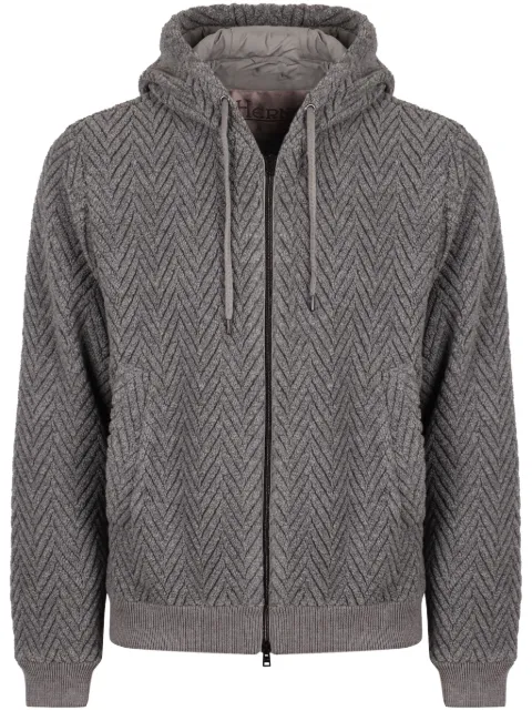 Herno herringbone pattern jacket Grey JC00016UR520719406